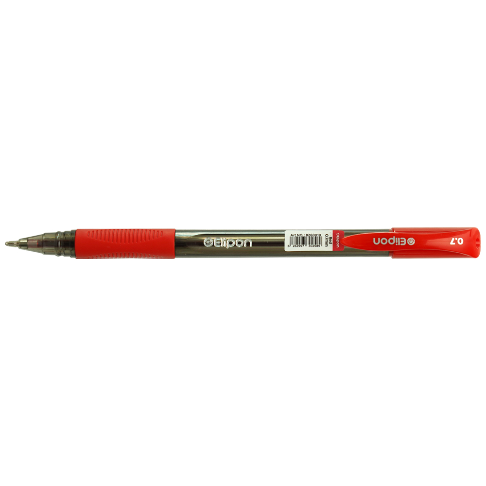 خودکار قرمز 0/7 سمی ژل  (بسته 12عددی) الیپون EN01 کد8261209