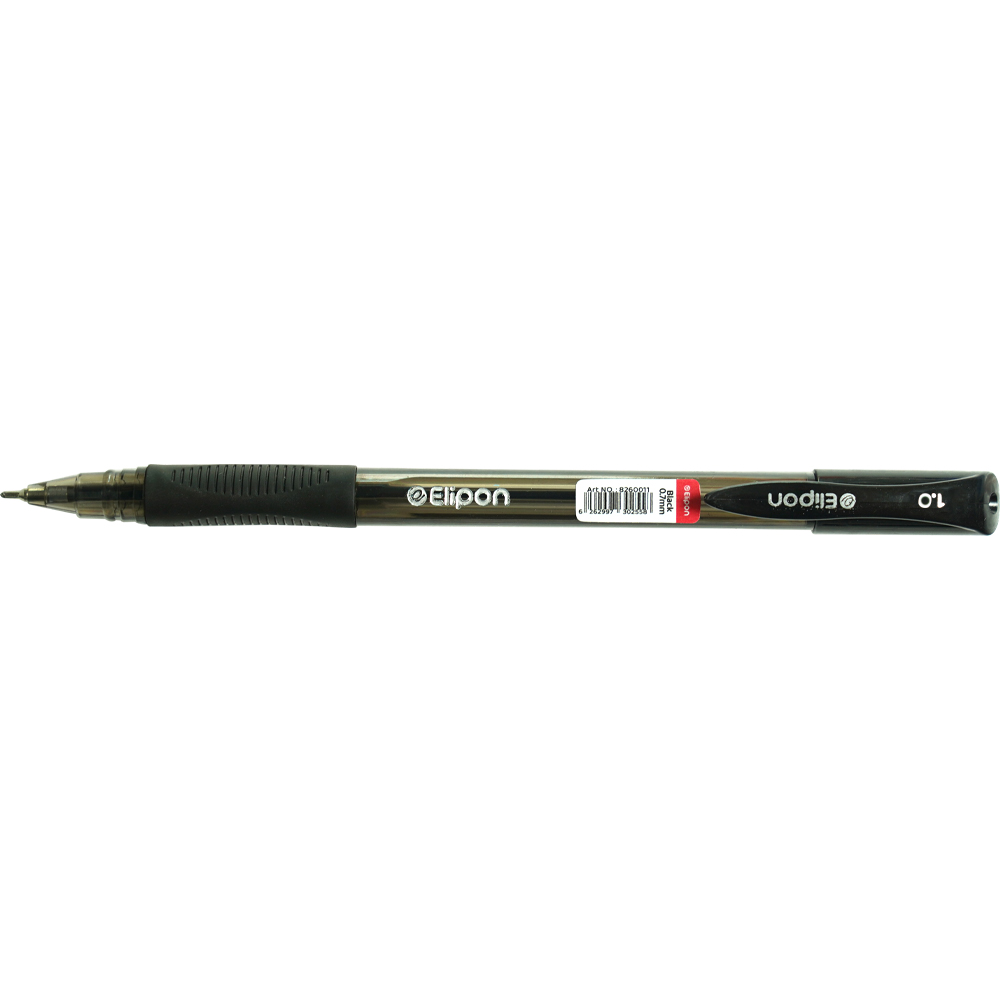 خودکارمشکی 1/0 سمی ژل  (بسته 12عددی) الیپون EA01 کد8261203
