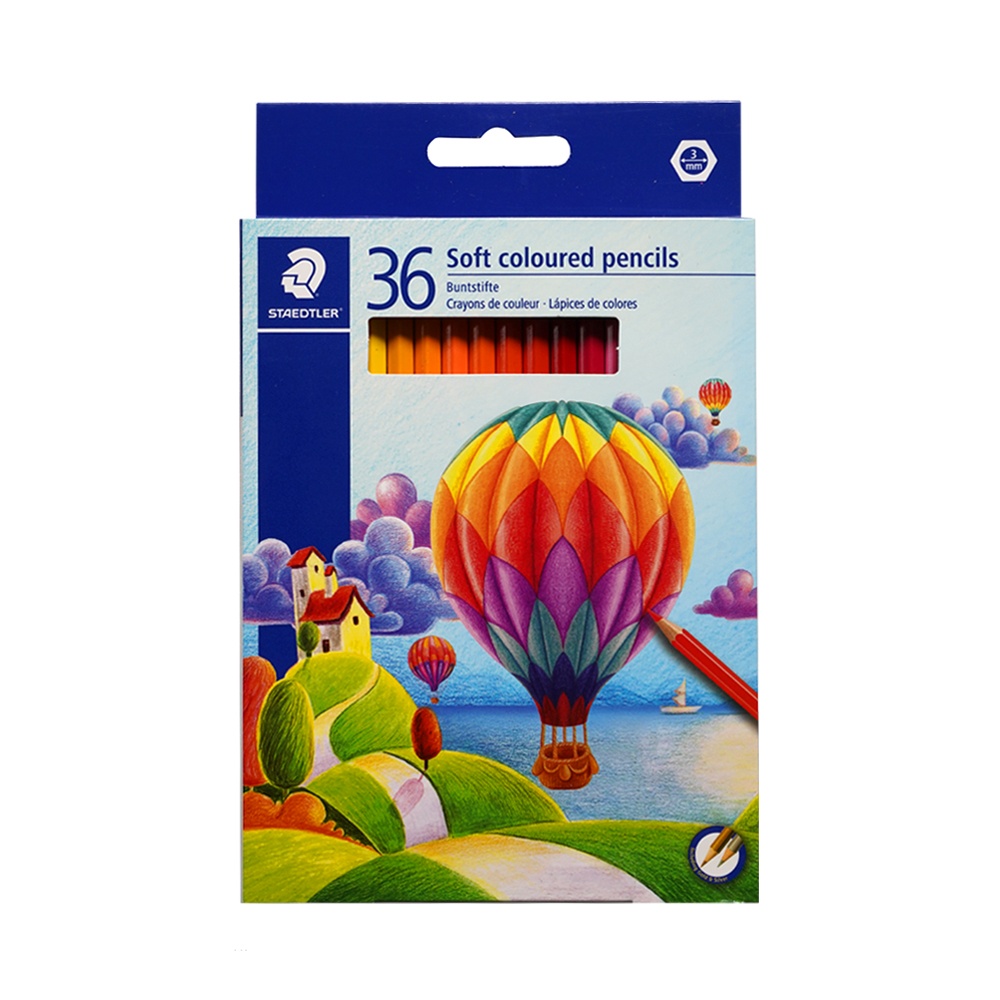 مداد رنگی36رنگ جعبه مقوایی سافت استدلرکد143 CD36 LI