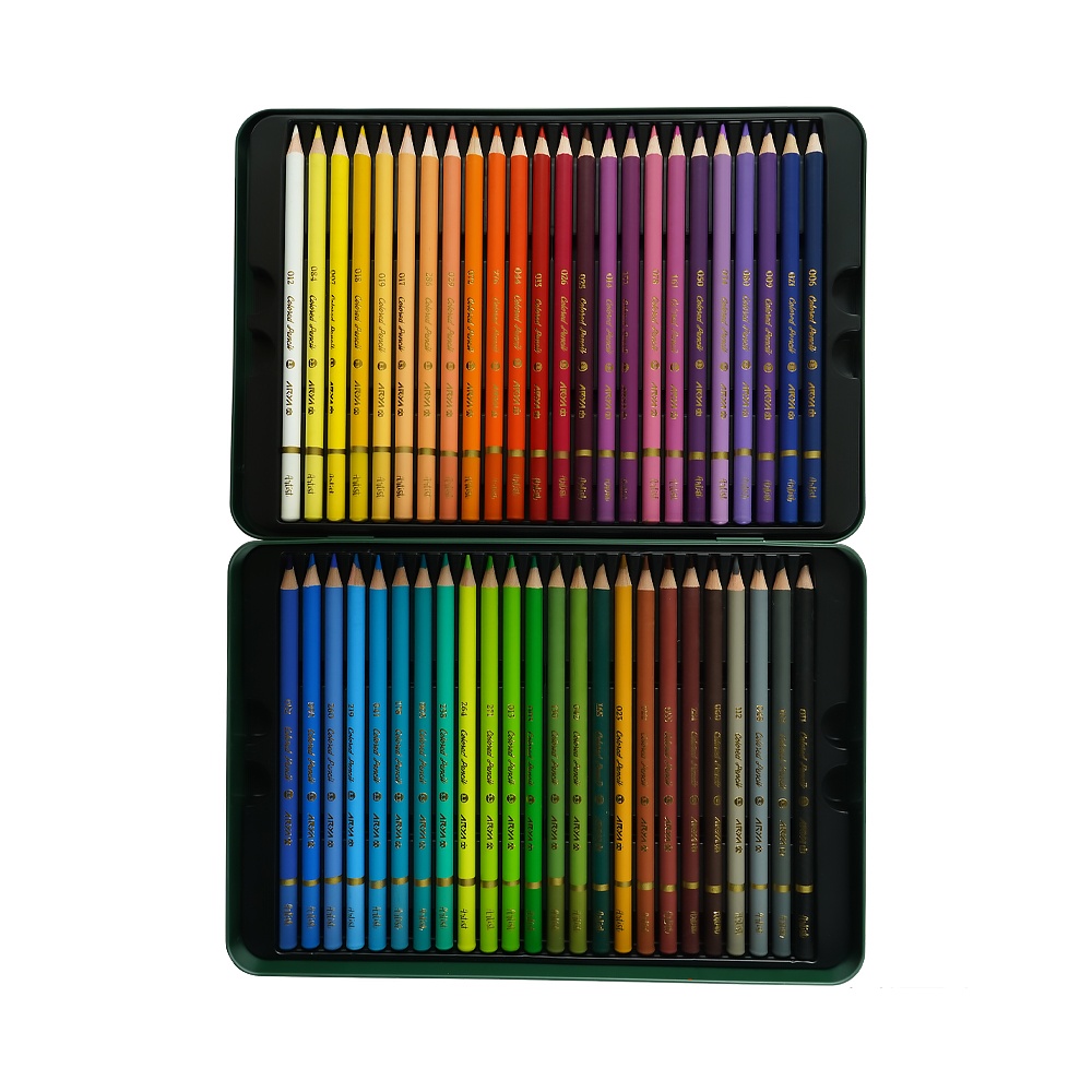 مداد رنگی48رنگ جعبه فلزی حرفه ای/آرتیست آریا کد3904/3933