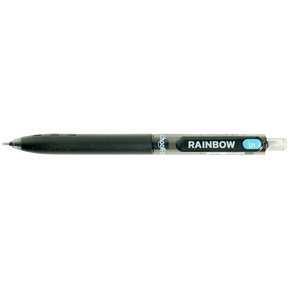 روان نویس0/5 فشاری مشکی بدنه گریپ دار(8عددی) اسکول فنز سری RAINBOW
