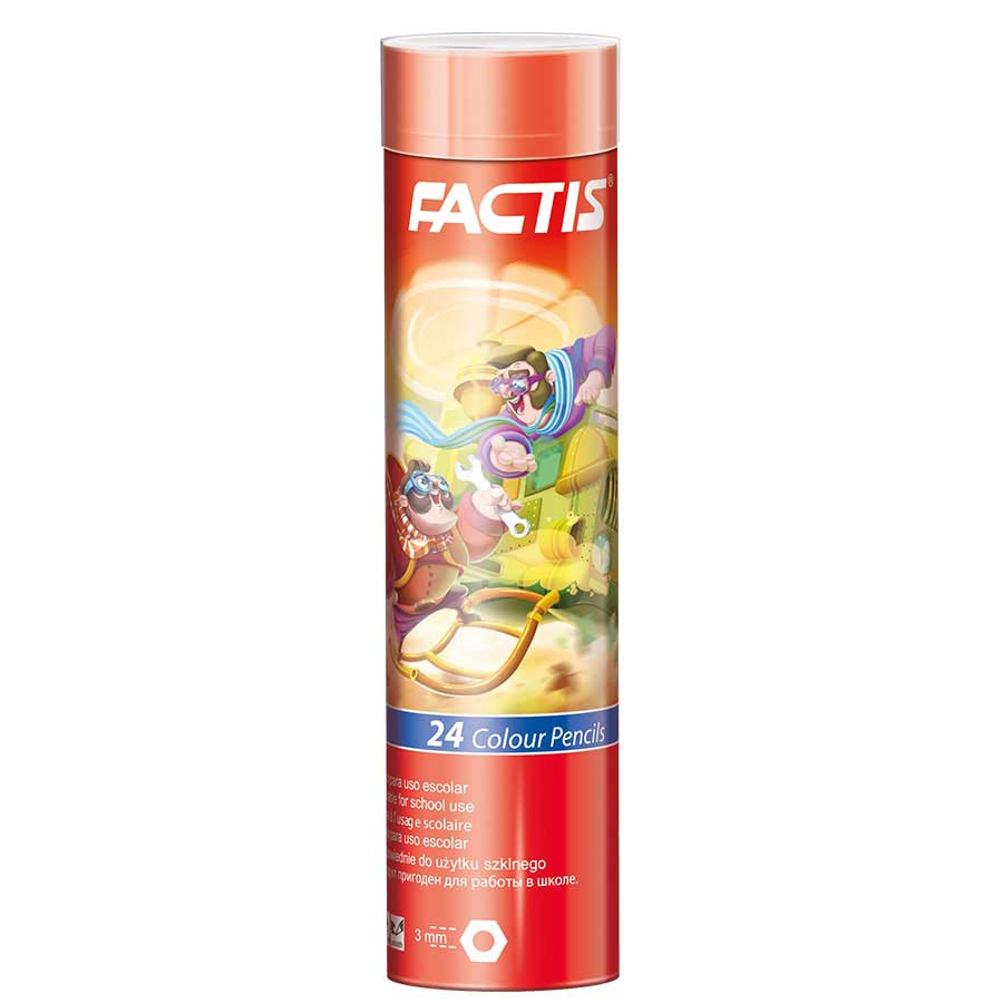 مدادرنگی24رنگ (شش گوش) قوطی فکتیس