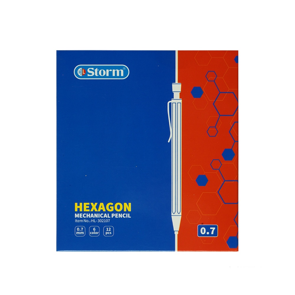 اتود0/7(بدنه شش گوش رنگ پاستلی) استورم سریHEXAGON کدHL-302107