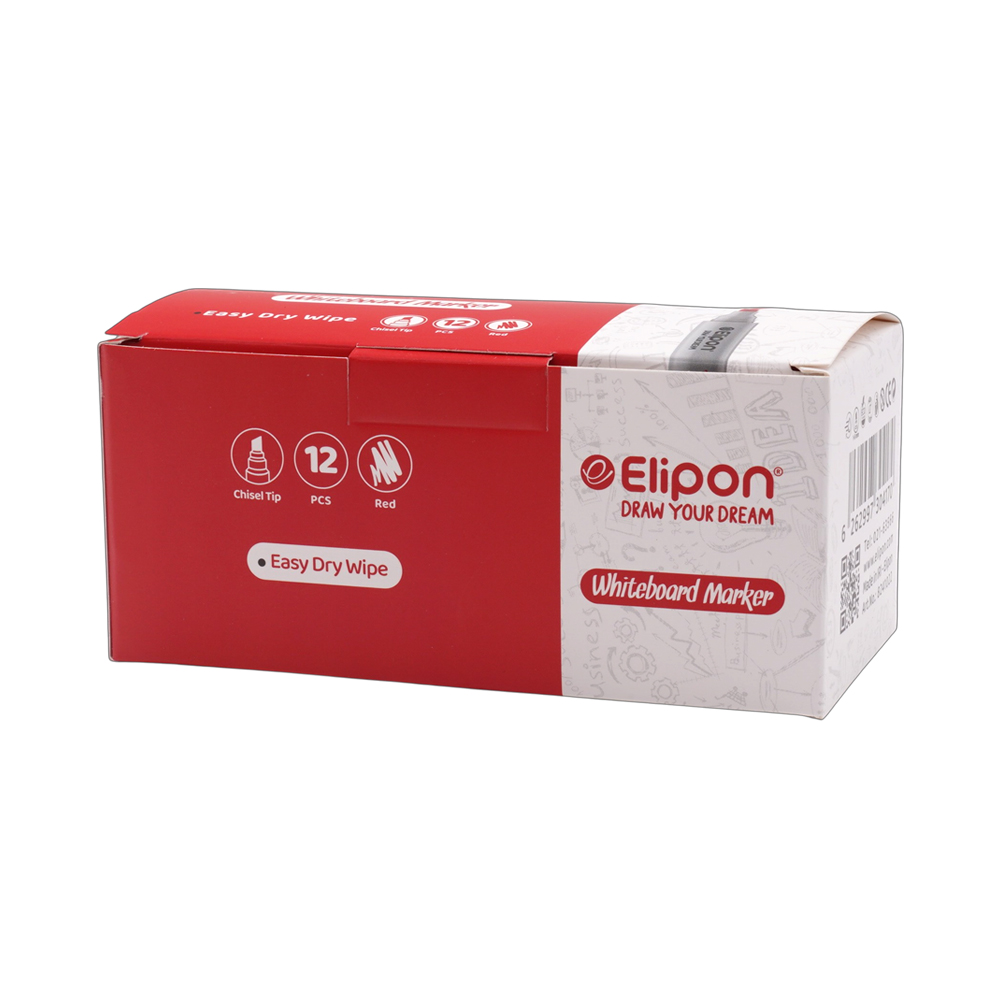 ماژیک وایت برد تخت قرمز الیپون کد8241022