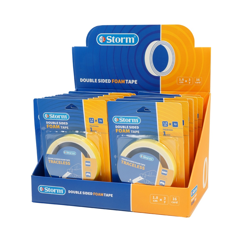 چسب دوطرفه1میل فوم1/8سانت3یارد استورم کدHL-102337