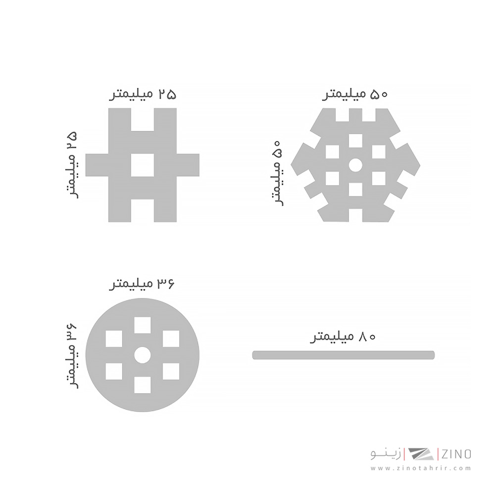 بازی ساختنی شش پر پایه سه کامیون(سبز) هوپا