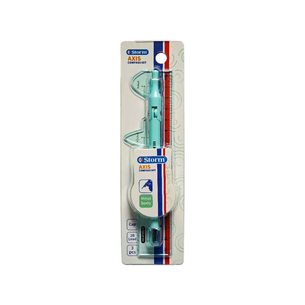 ست پرگار3تکه(بلیستری پاستلی)استورم کد650120