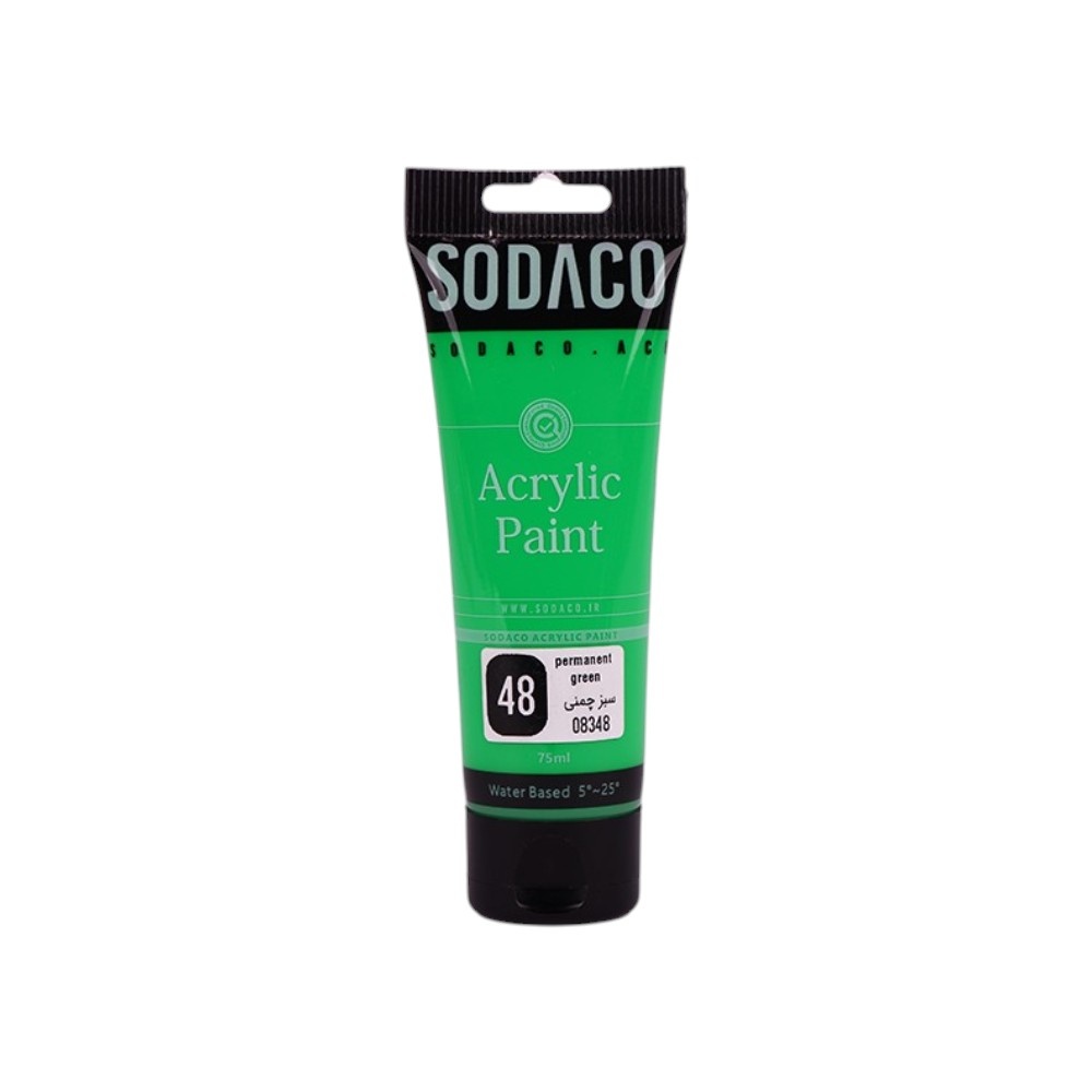 اکریلیک ساده تیوپی75میل سوداکو سبز چمنی کد08348