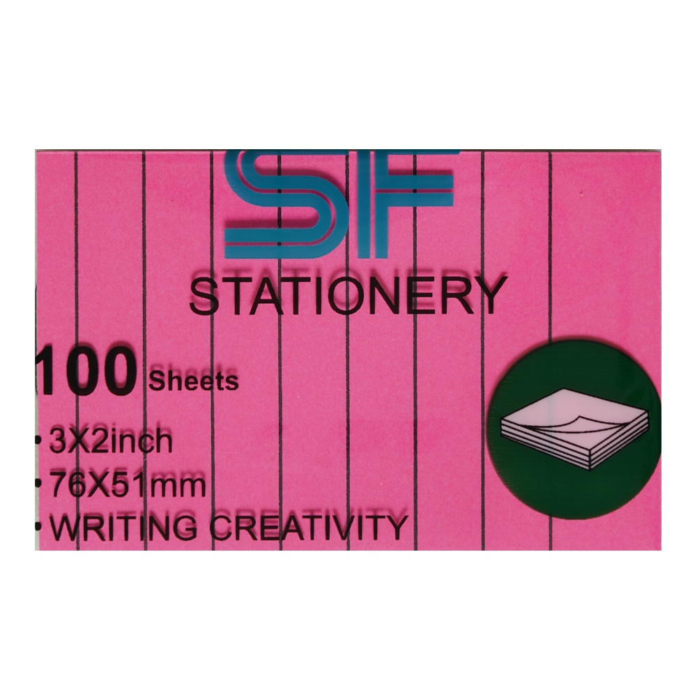 پست ایت100برگ76*51الوان خطدارفسفری اس اف کدSF-301