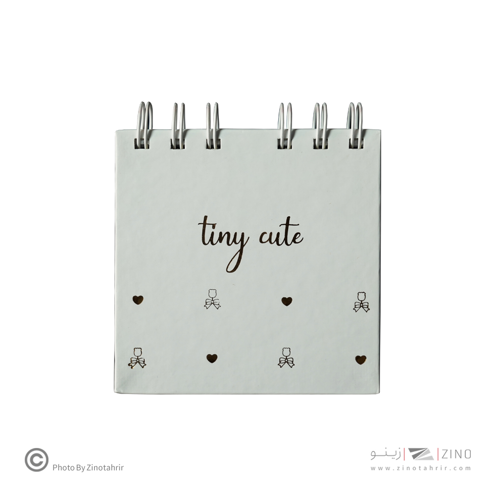 دفتریادداشت80برگ10*10 سیمی جلد سخت Tiny cute برگ سری کیوت پالت کد70708