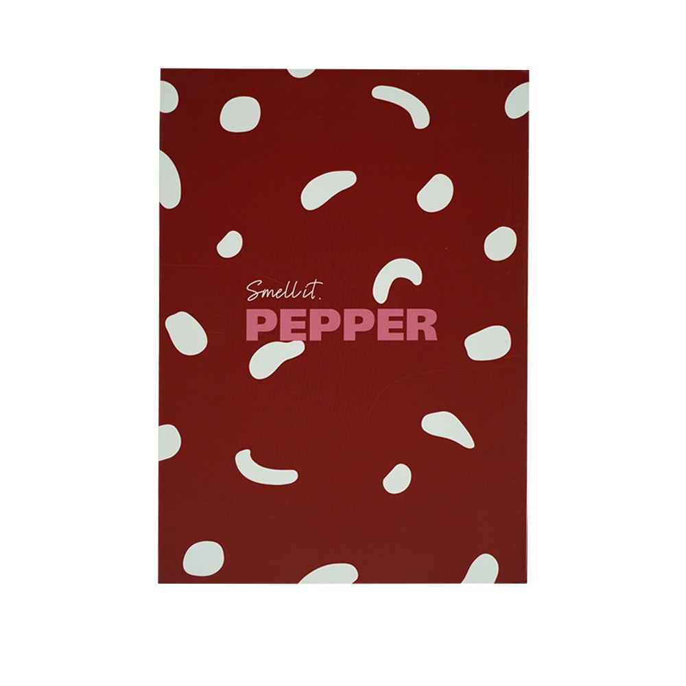 دفتر یادداشت ته چسب14.5*21 همین سریPassion طرح PEPPER