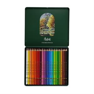 مداد رنگی24رنگ جعبه فلزی حرفه ای/ آرتیست آریا کد3902/3931