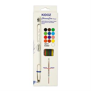 مدادرنگی12+1رنگ فشاری(مغزرنگی3میل) KIDOZ کیدوز کد50367