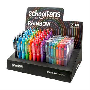 روان نویس0/5 فشاری رنگ جور بدنه گریپ دار اسکول فنز سری RAINBOW