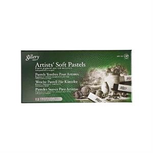 گچ پاستل12عددی (طیف رنگی سفید طوسی مشکی)  گالری کدMPV-12G