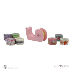 پایه چسب فانتزی همراه با چسب(طرح کرومی)