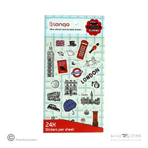 برچسب لانگو سری فانکیز طرح لندن کدFU-021