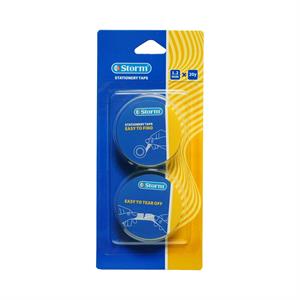چسب نواری فانتزی رنگی1/2سانت 20یارد بسته2عددی استورم کدHL-102527