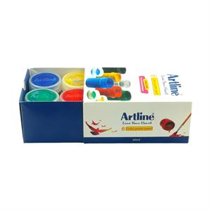گواش 6رنگ پلاستیکی آرتلاین