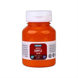 اکریلیک ساده125میل سوداکو  نارنجی روشن کد02305