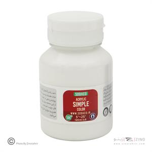اکریلیک ساده125میل سوداکو سفید کد02340