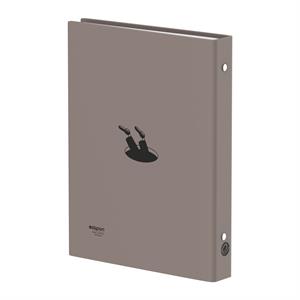 دفترکلاسوری 100برگ جلدسخت الیپون کد288کارتن 12عددی