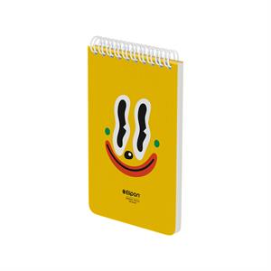 دفتریادداشت 100برگ 80*120سیمی جلدطلق فانتزی الیپون کد265کارتن120عددی