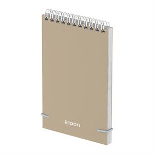 دفتریادداشت 80برگ 145*210سیمی پارچه ای سخت الیپون کد274کارتن 36عددی