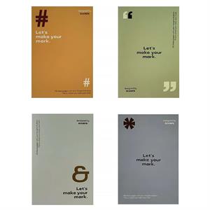دفتریادداشت 21*14.5 ته چسب همین سری mark